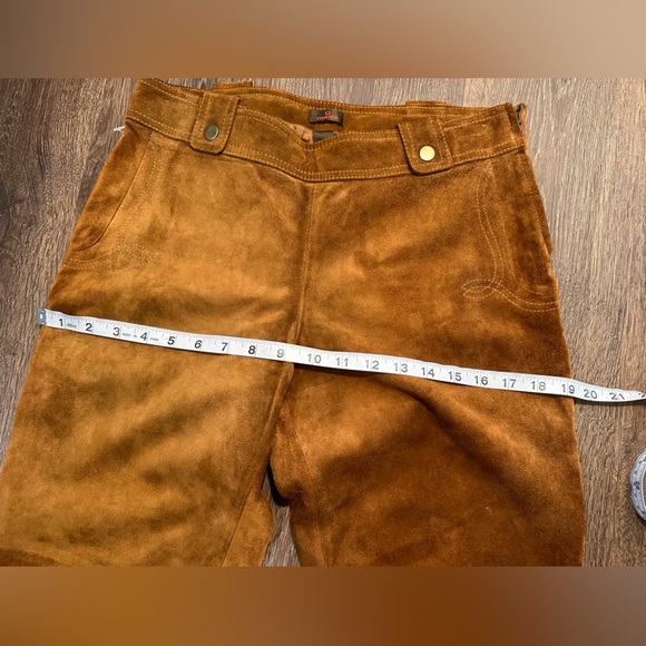 Vintage 1970s early 1980s Darnier bell bottom leather pants - Picture 17 of 17